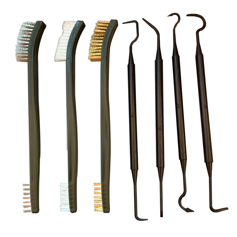 Gun Cleaning Rod - 3/4/7 Pcs 1 Set Wire Brush