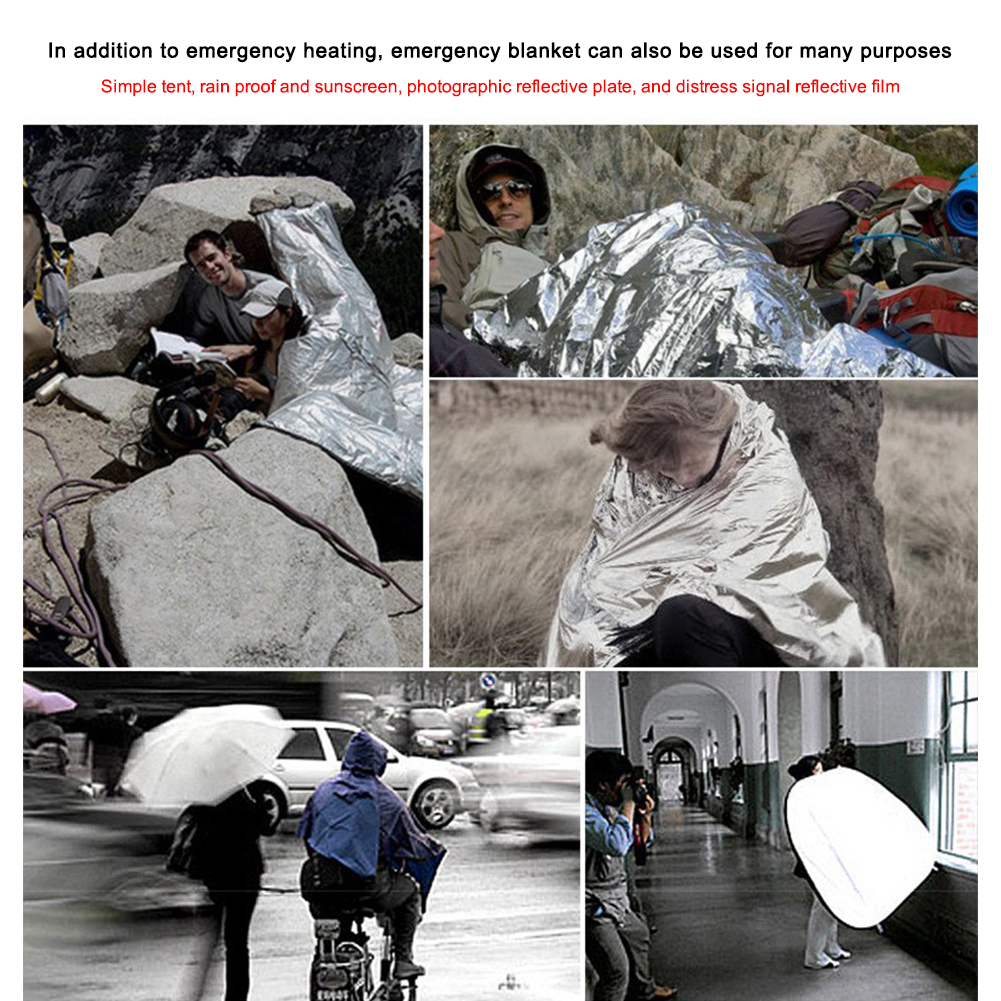 Outdoor Hunting Blanket - Foil Emergency Blanket Lightweight Waterproof Survival