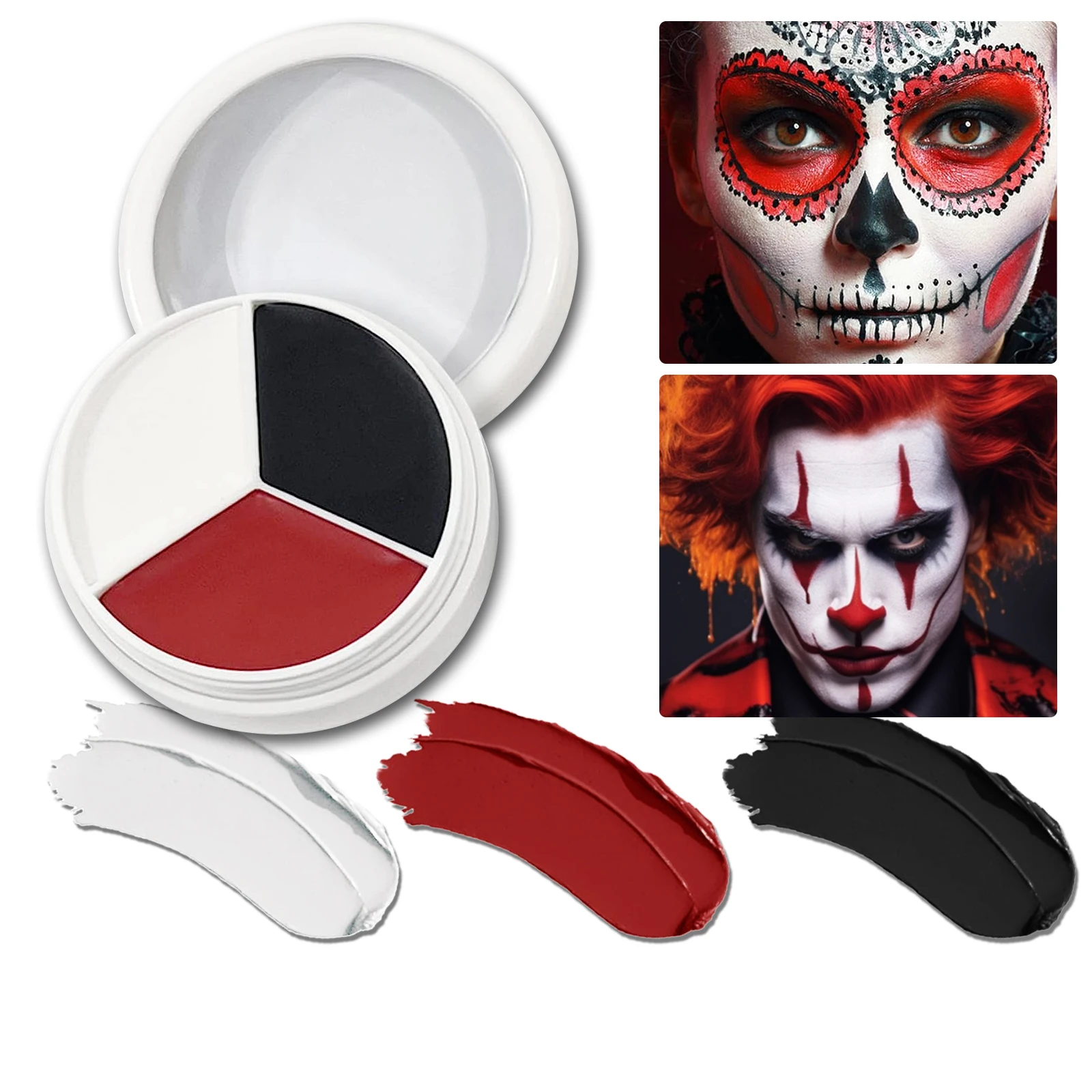 Camo Face Paint - Halloween Makeup Palette Face Body Paint