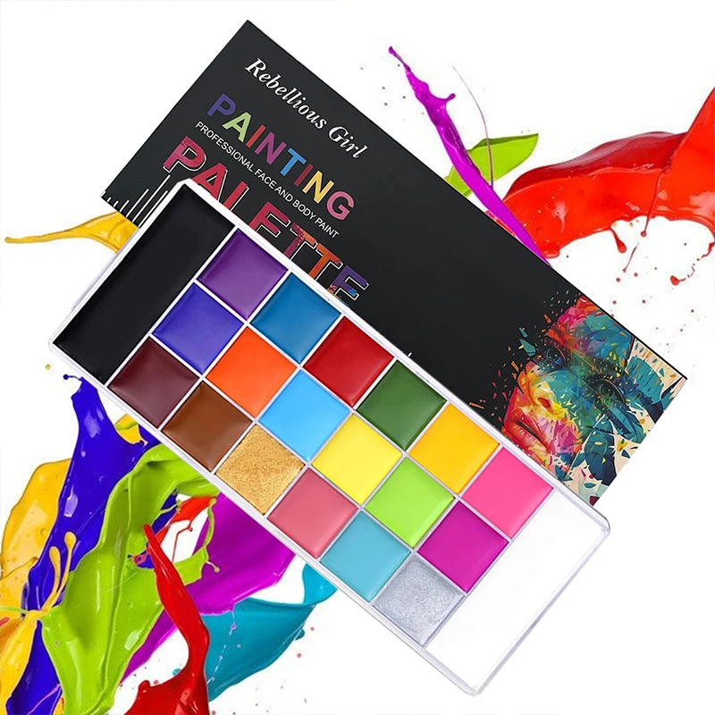 Camo Face Paint - 20 Colors Face Body Oil Painting