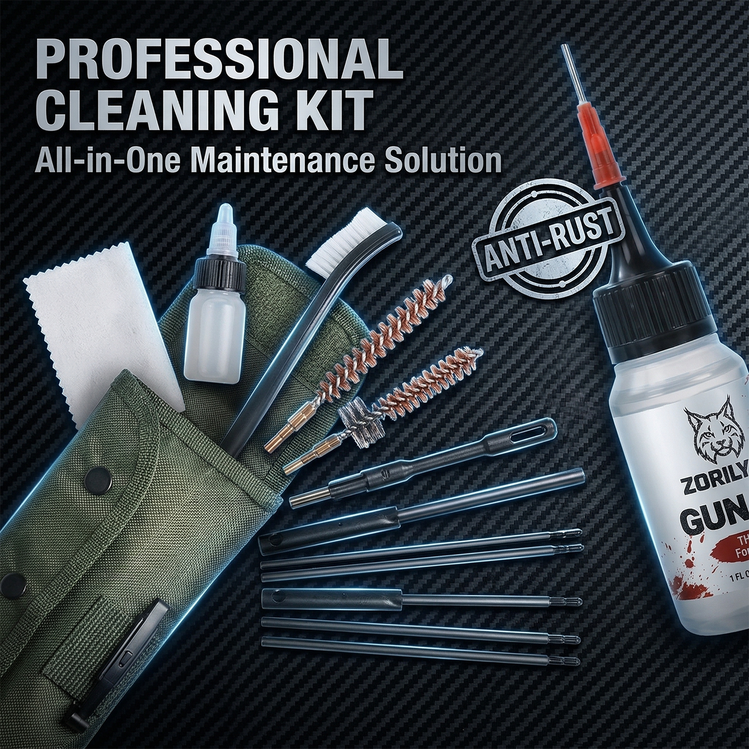 Tactical Gun Cleaning Kit 1oz  - Gun Cleaning Rod ulasan dan harga