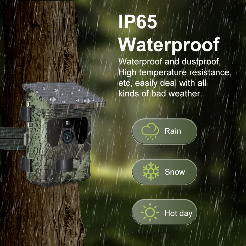 4K 50MP Solar-Powered Wildlife - Hunting Outdoor Camera ulasan dan harga