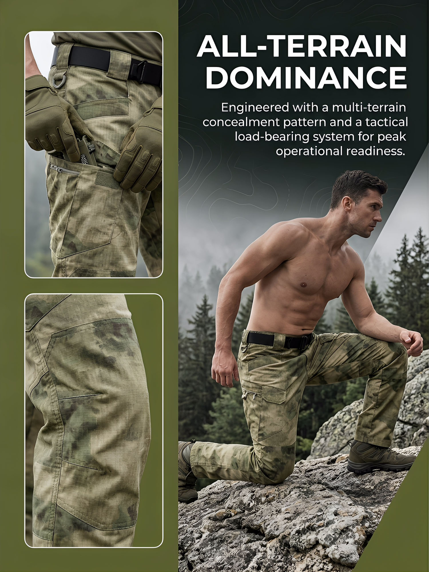 Men's Camouflage Tactical Pant - Hunting Outdoor Pants ulasan dan harga