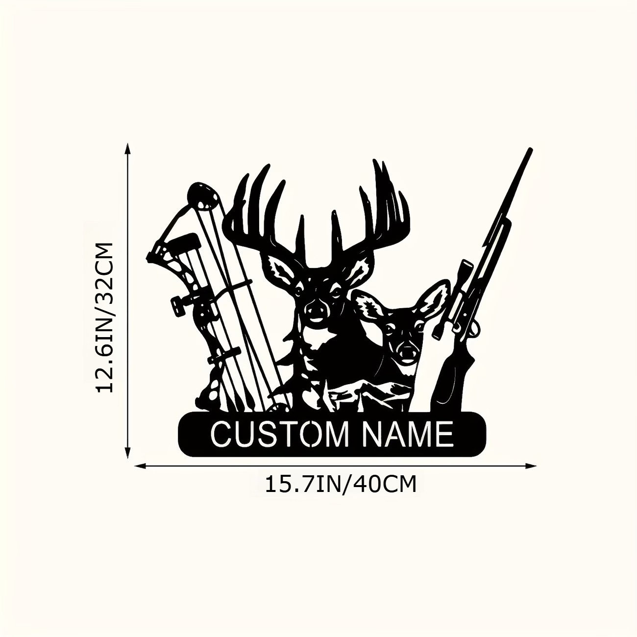 Custom Hunting Metal Sign - Pe - Outdoor Hunting Names ulasan dan harga
