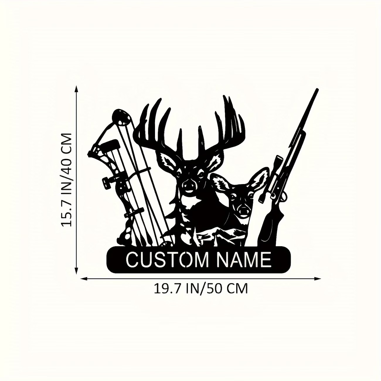 Custom Hunting Metal Sign - Pe - Outdoor Hunting Names ulasan dan harga