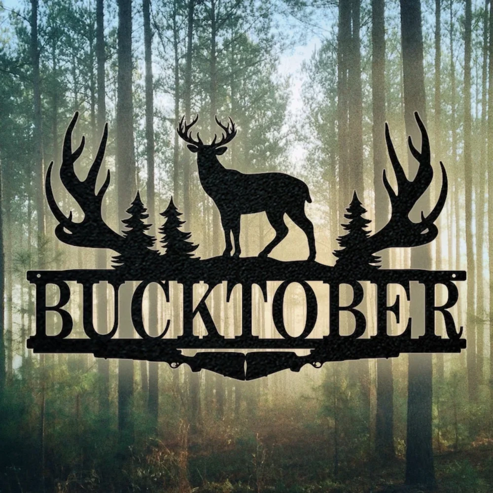 Buck Antler Split Monogram Sig - Outdoor Hunting Names ulasan dan harga