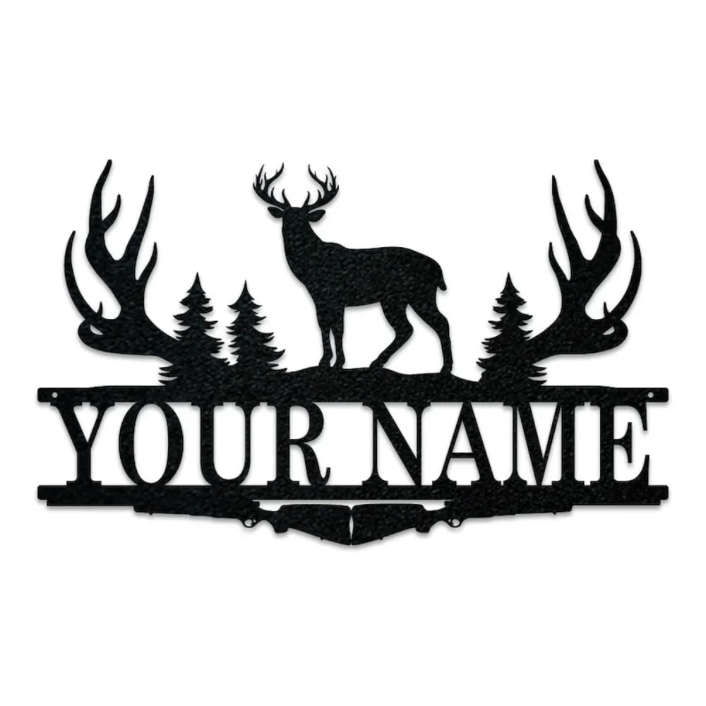 Buck Antler Split Monogram Sig - Outdoor Hunting Names ulasan dan harga