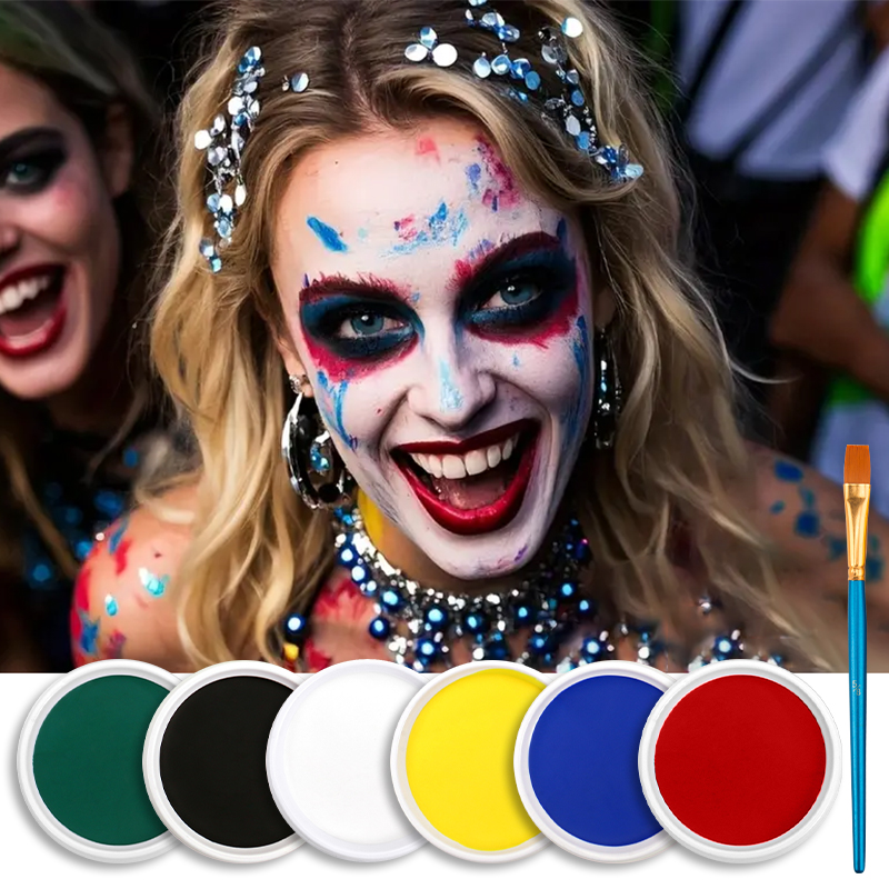 Single-color water-soluble fac - Camo Face Paint ulasan dan harga