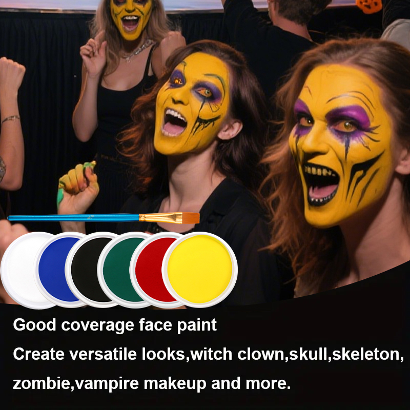 Single-color water-soluble fac - Camo Face Paint ulasan dan harga