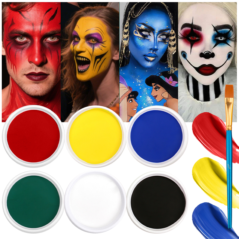 Single-color water-soluble fac - Camo Face Paint ulasan dan harga