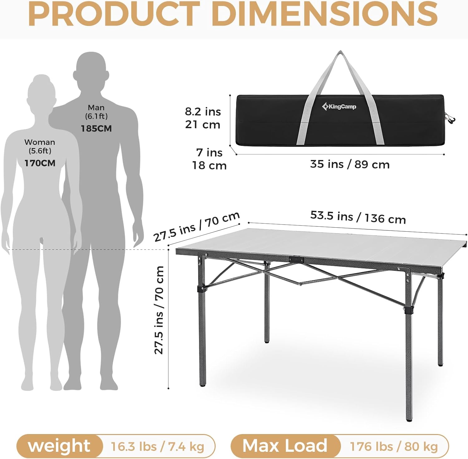 Aluminum Camping Table Foldabl - Outdoor Hunting Table ulasan dan harga