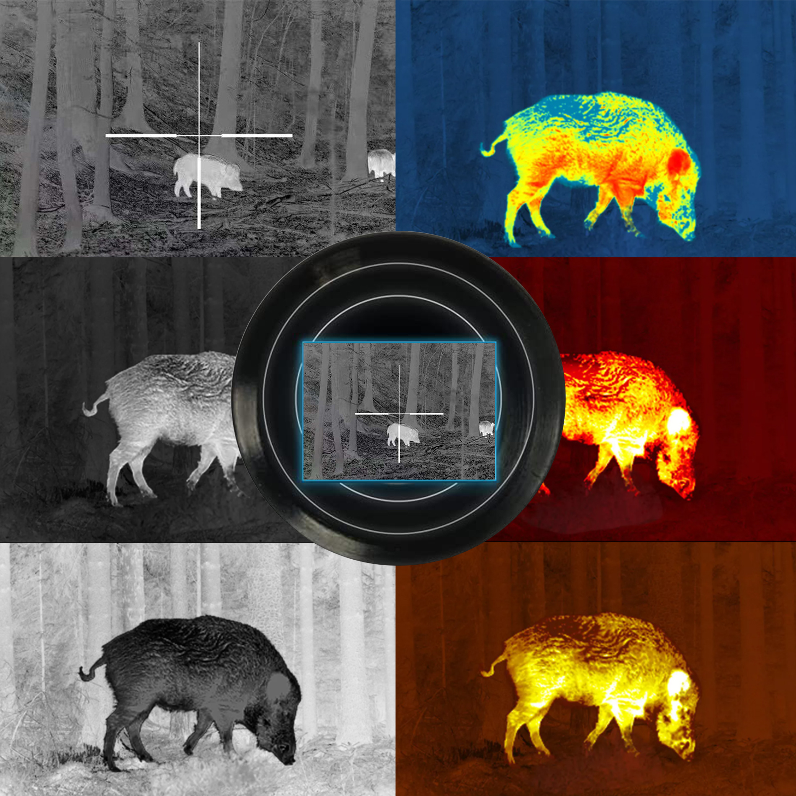 Upgraded Version CS-6 Thermal  - Outdoor Hunting Images ulasan dan harga