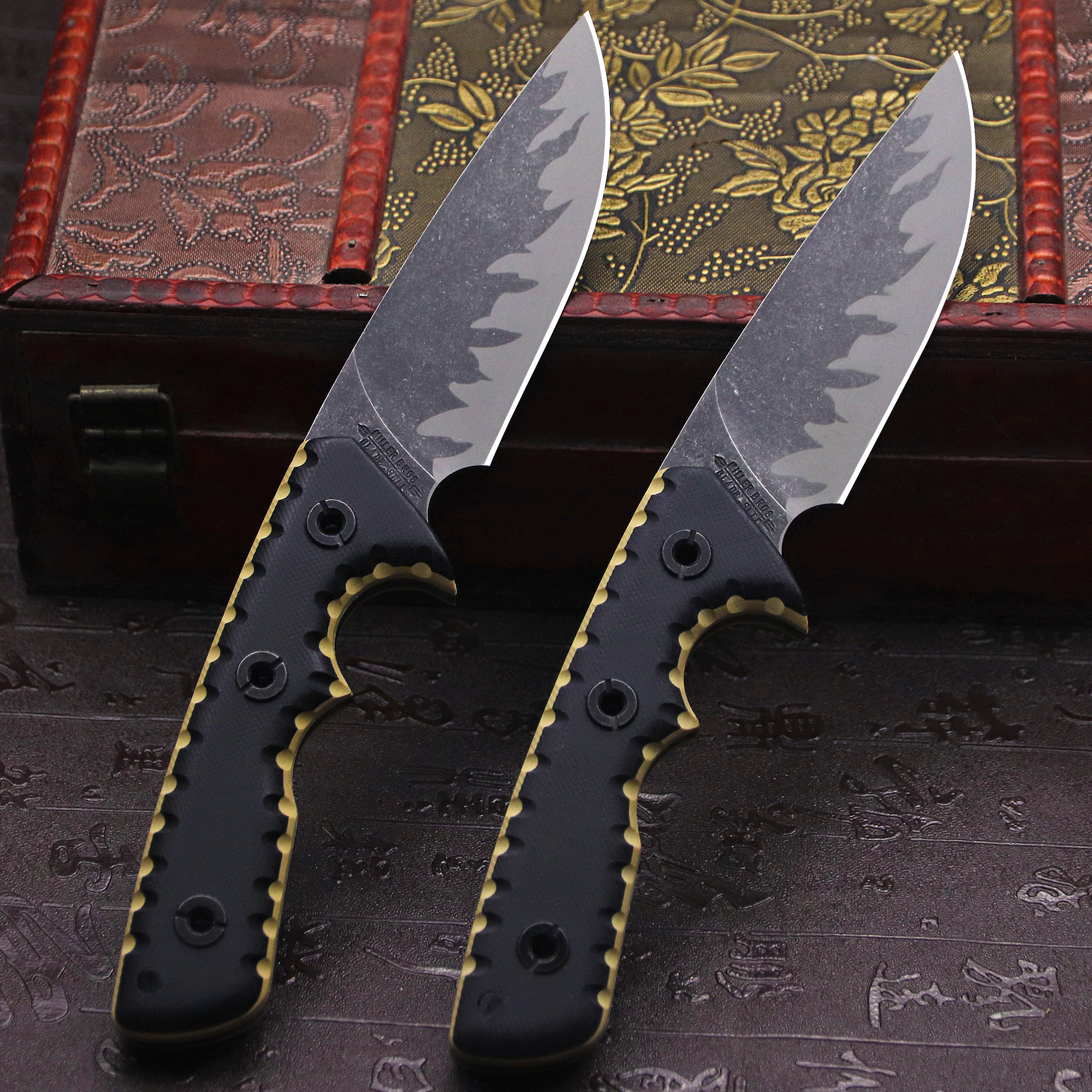 M-L (USA) DC53 Stone Washed Fu - Hunting Knife Outdoor Edge ulasan dan harga