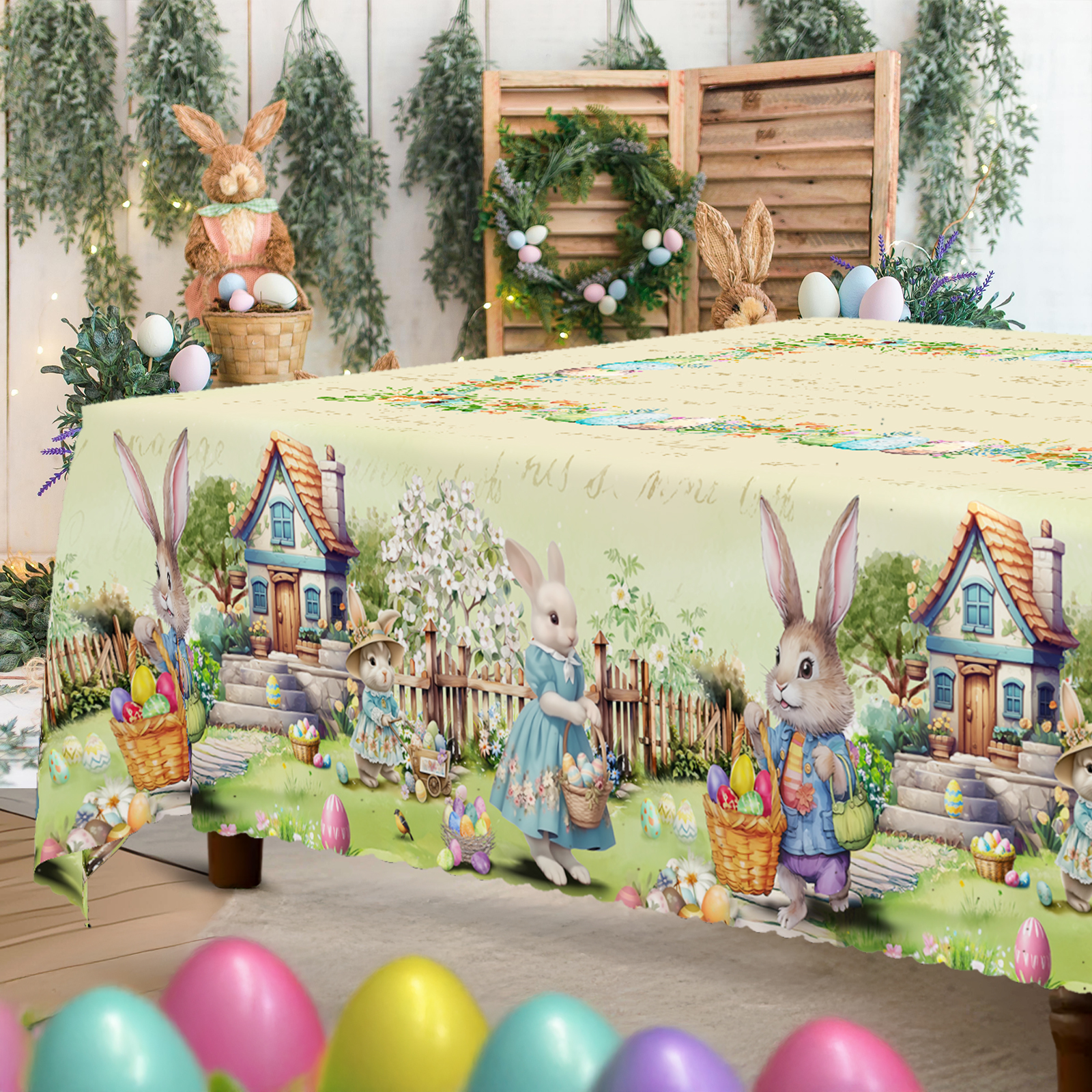 1 Piece, Easter-Themed Polyest - Outdoor Hunting Table ulasan dan harga