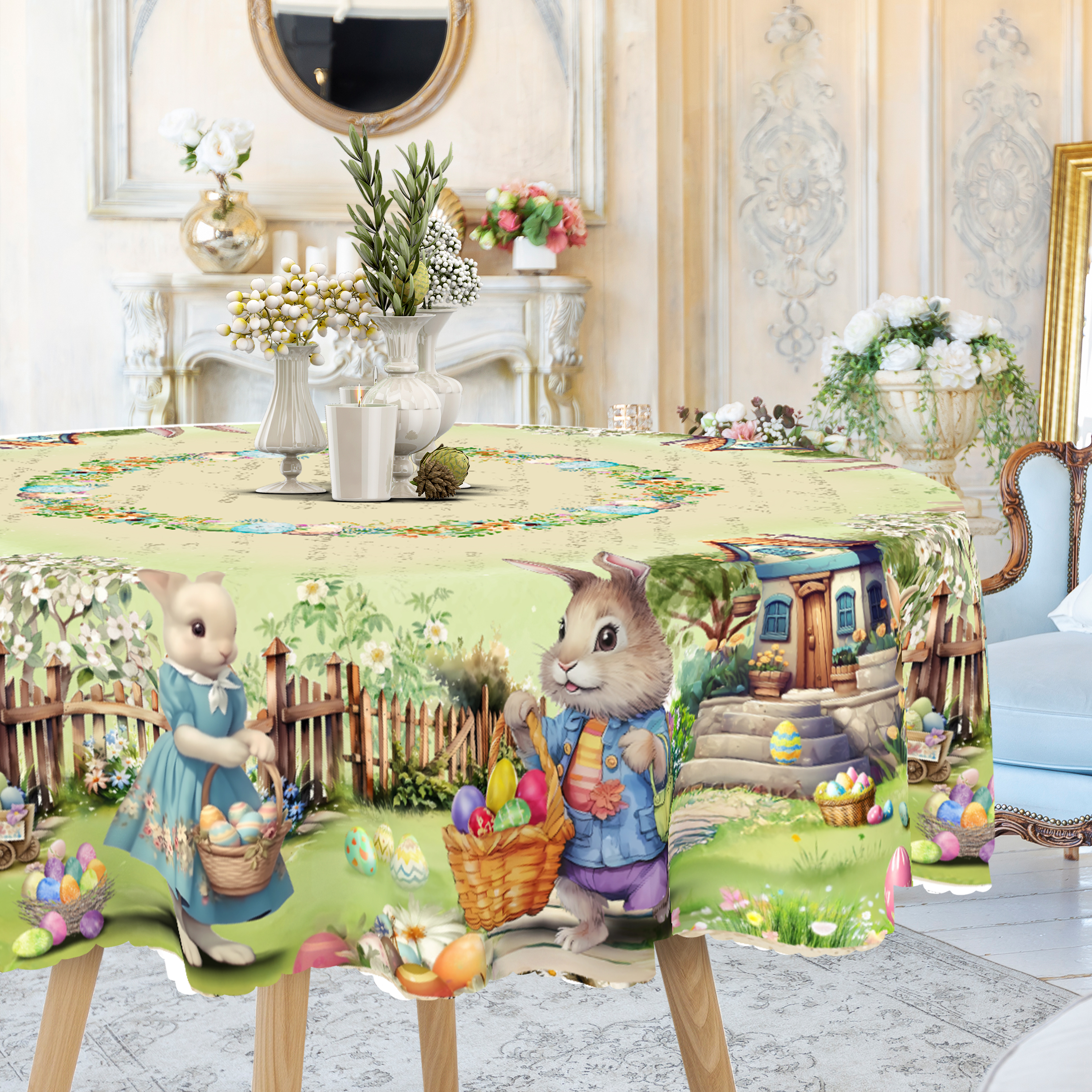 1 Piece, Easter-Themed Polyest - Outdoor Hunting Table ulasan dan harga