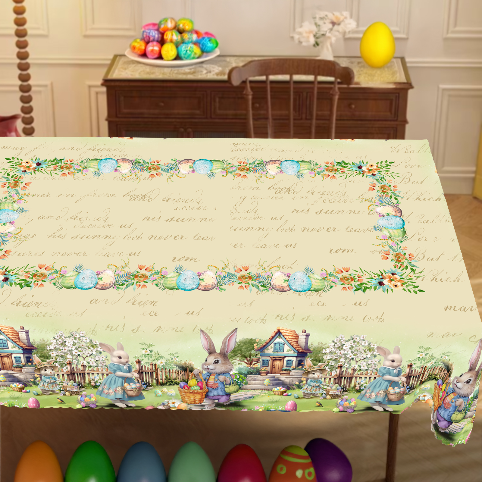 1 Piece, Easter-Themed Polyest - Outdoor Hunting Table ulasan dan harga