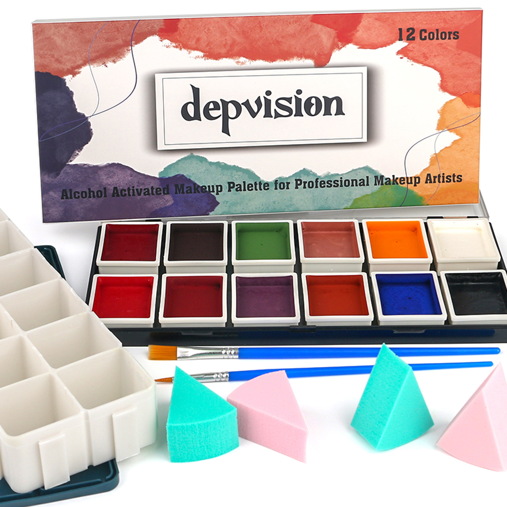 Depvision Alcohol Activated Fa - Camo Face Paint ulasan dan harga