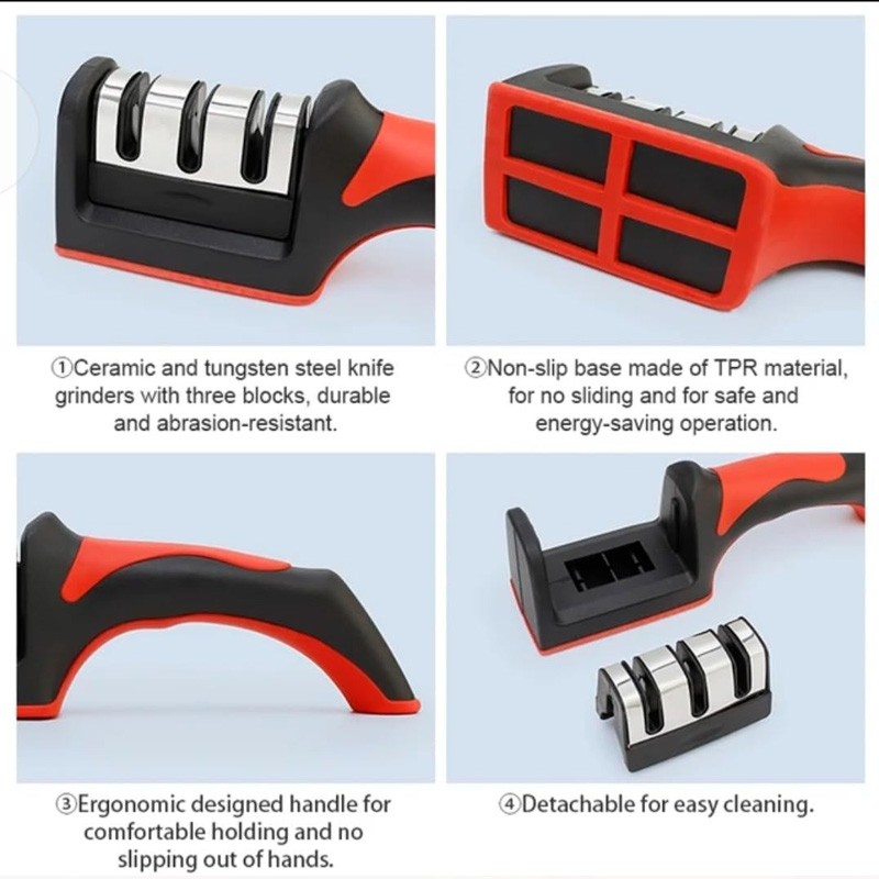 3-Stage Knife Sharpener Set -  - Hunting Knife Outdoor Edge ulasan dan harga