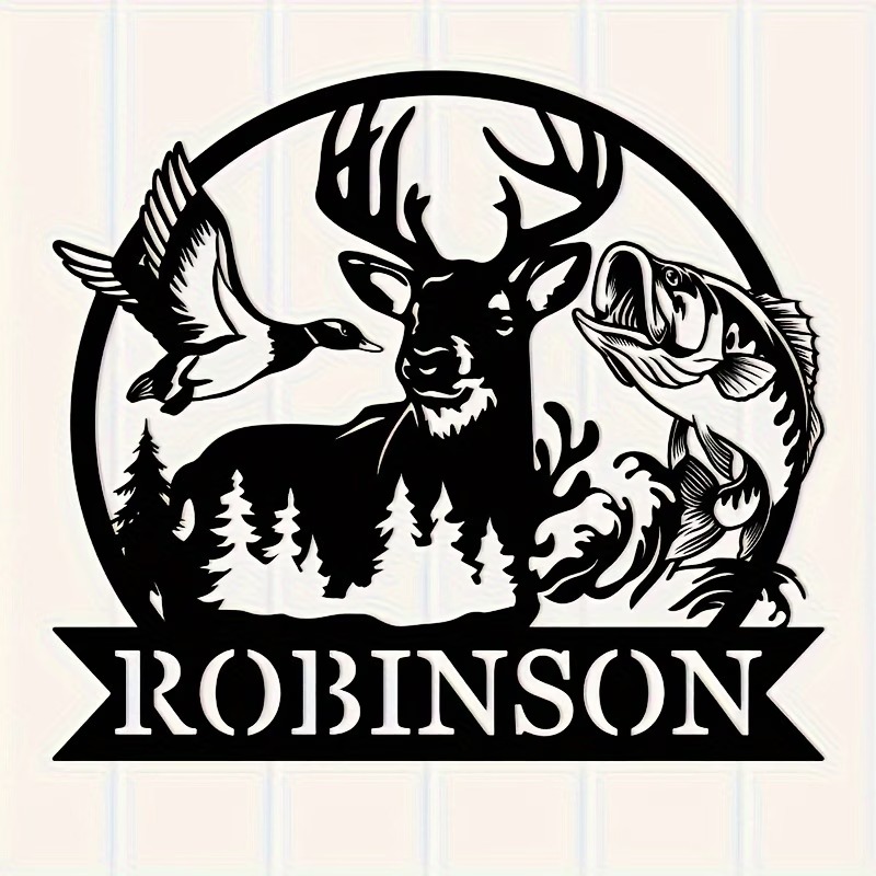 Personalized Metal Deer Huntin - Outdoor Hunting Names ulasan dan harga