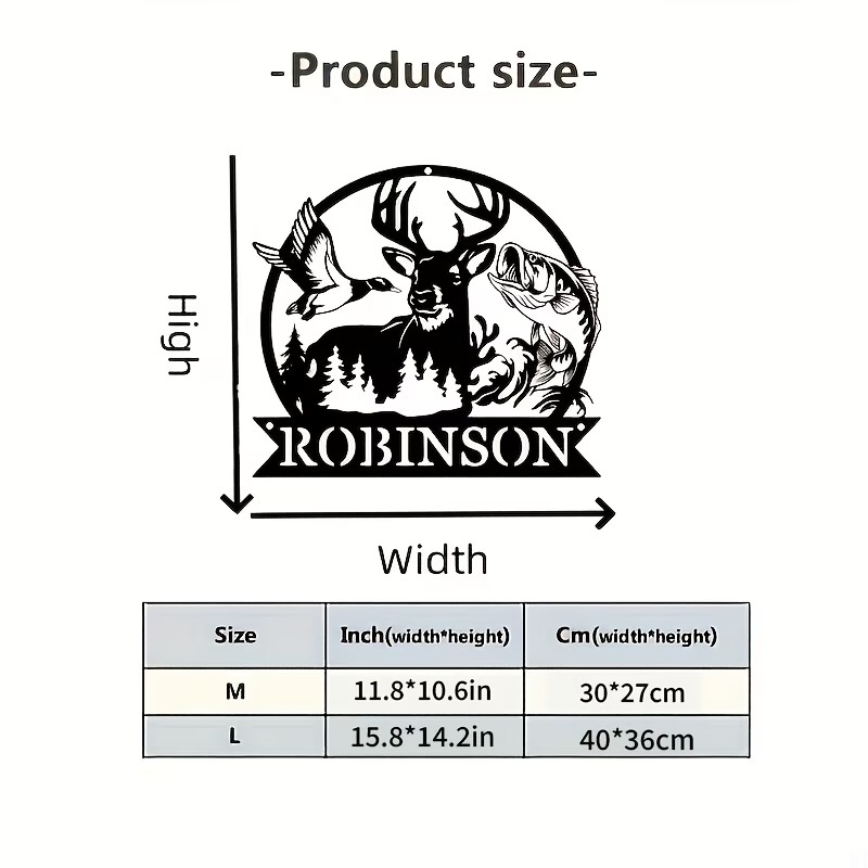 Personalized Metal Deer Huntin - Outdoor Hunting Names ulasan dan harga