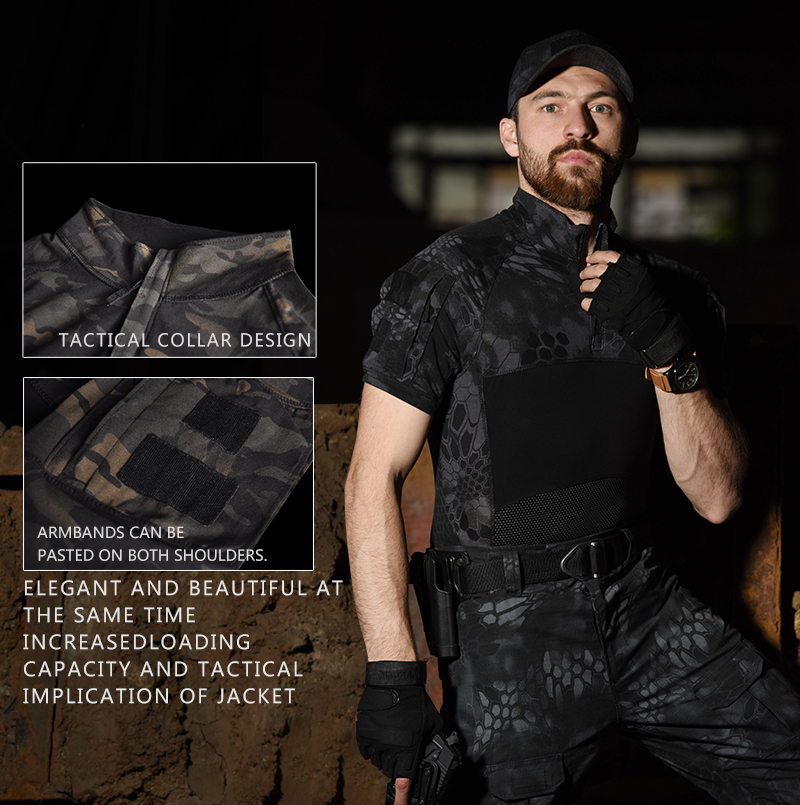 Men Combat Shirts Airsoft Tact - Wildman Hunting & Outdoor Price List ulasan dan harga