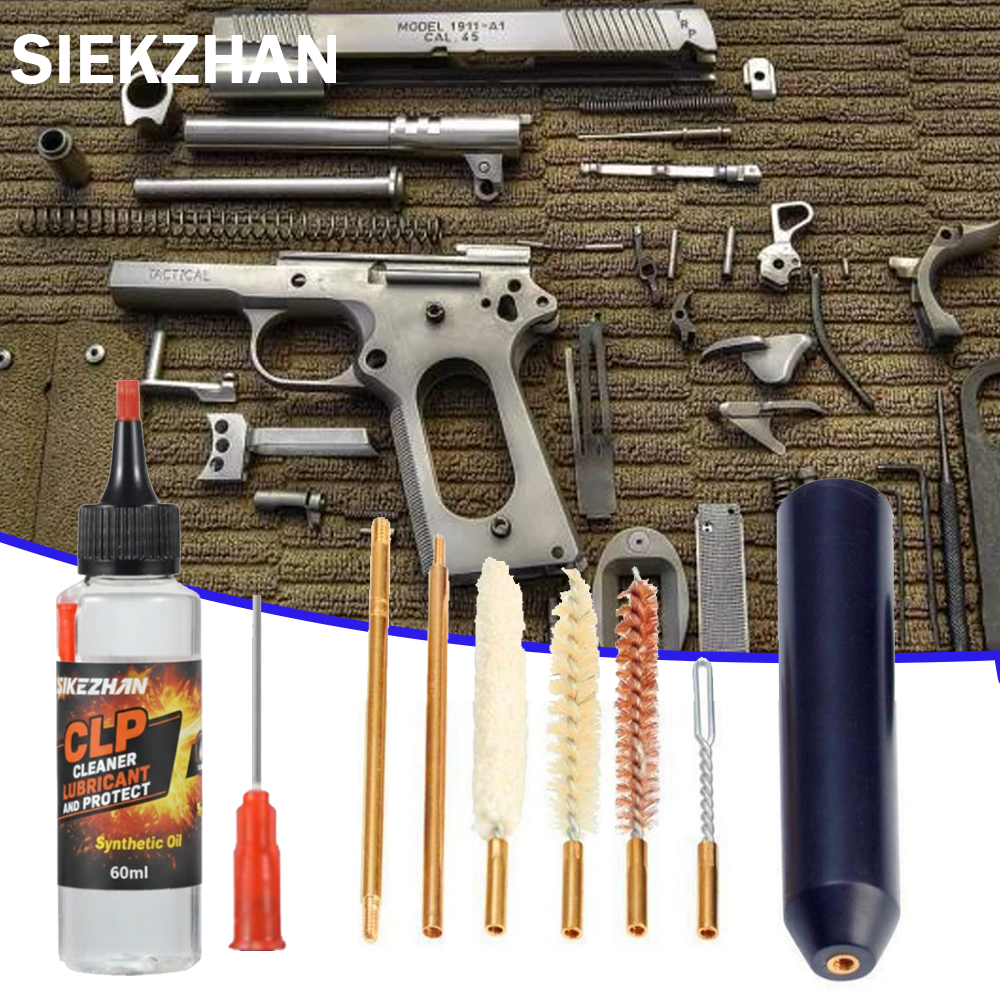 8Pcs/Set Hand Gun Rod Brush Po - Gun Cleaning Rod ulasan dan harga