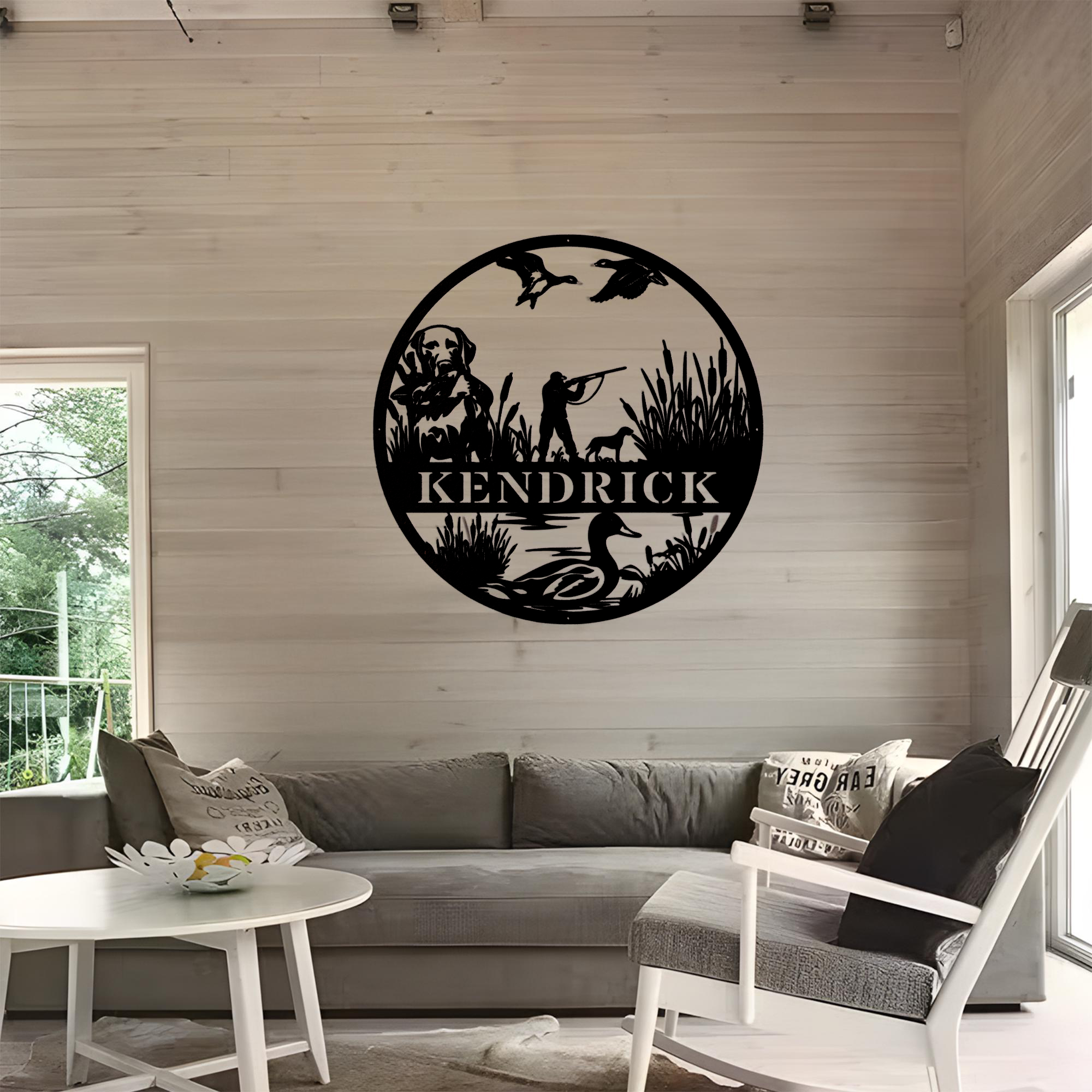 Custom Duck Hunting Metal Wall - Outdoor Hunting Lab ulasan dan harga