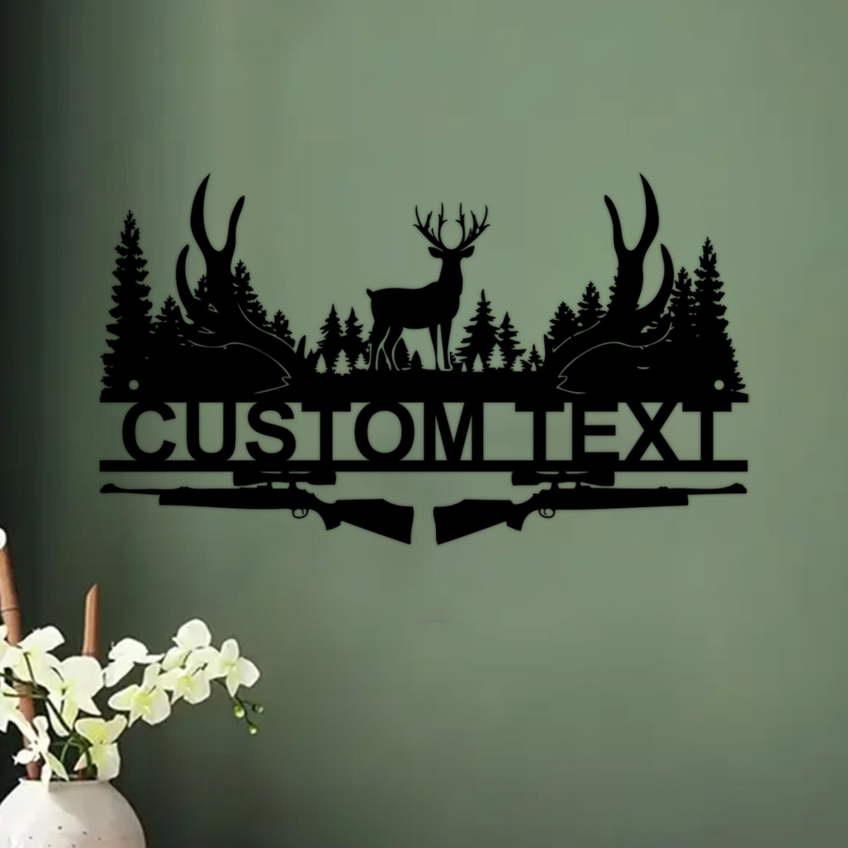 Custom Deer Cabin Metal Sign,  - Outdoor Hunting Names ulasan dan harga