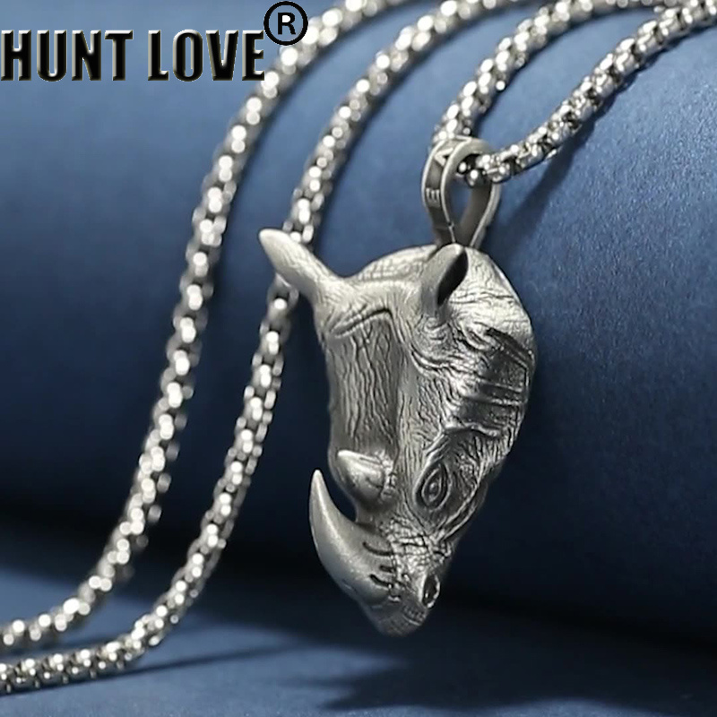 1Pcs Pure Tin Rhino Head Penda - Wildman Hunting & Outdoor Price List ulasan dan harga