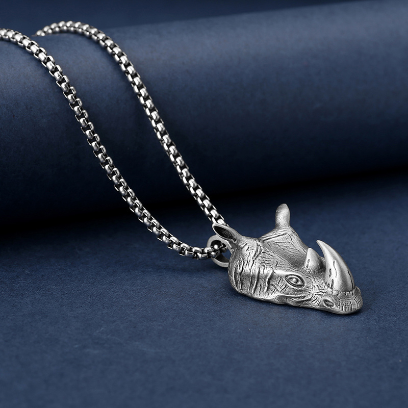 1Pcs Pure Tin Rhino Head Penda - Wildman Hunting & Outdoor Price List ulasan dan harga