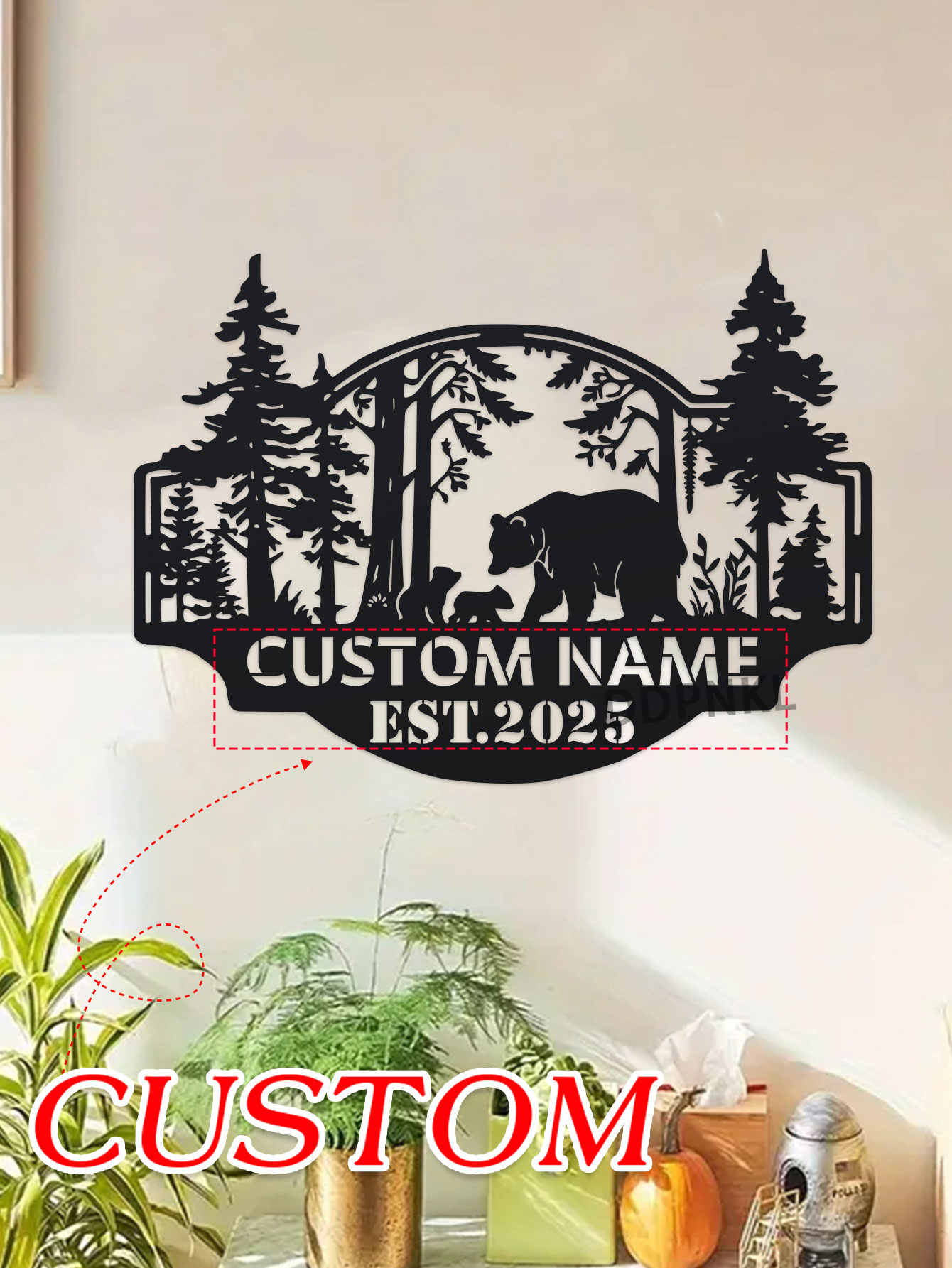 Personalized Bear Cabin Sign,  - Outdoor Hunting Names ulasan dan harga
