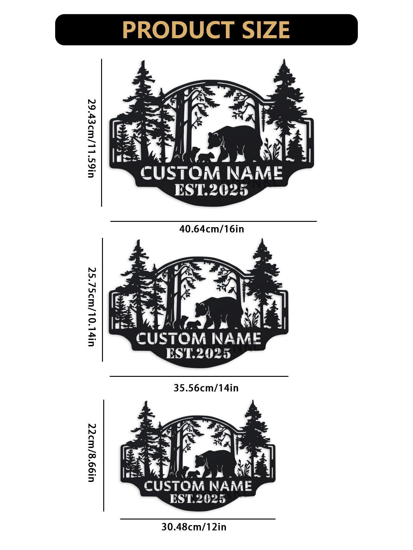 Personalized Bear Cabin Sign,  - Outdoor Hunting Names ulasan dan harga