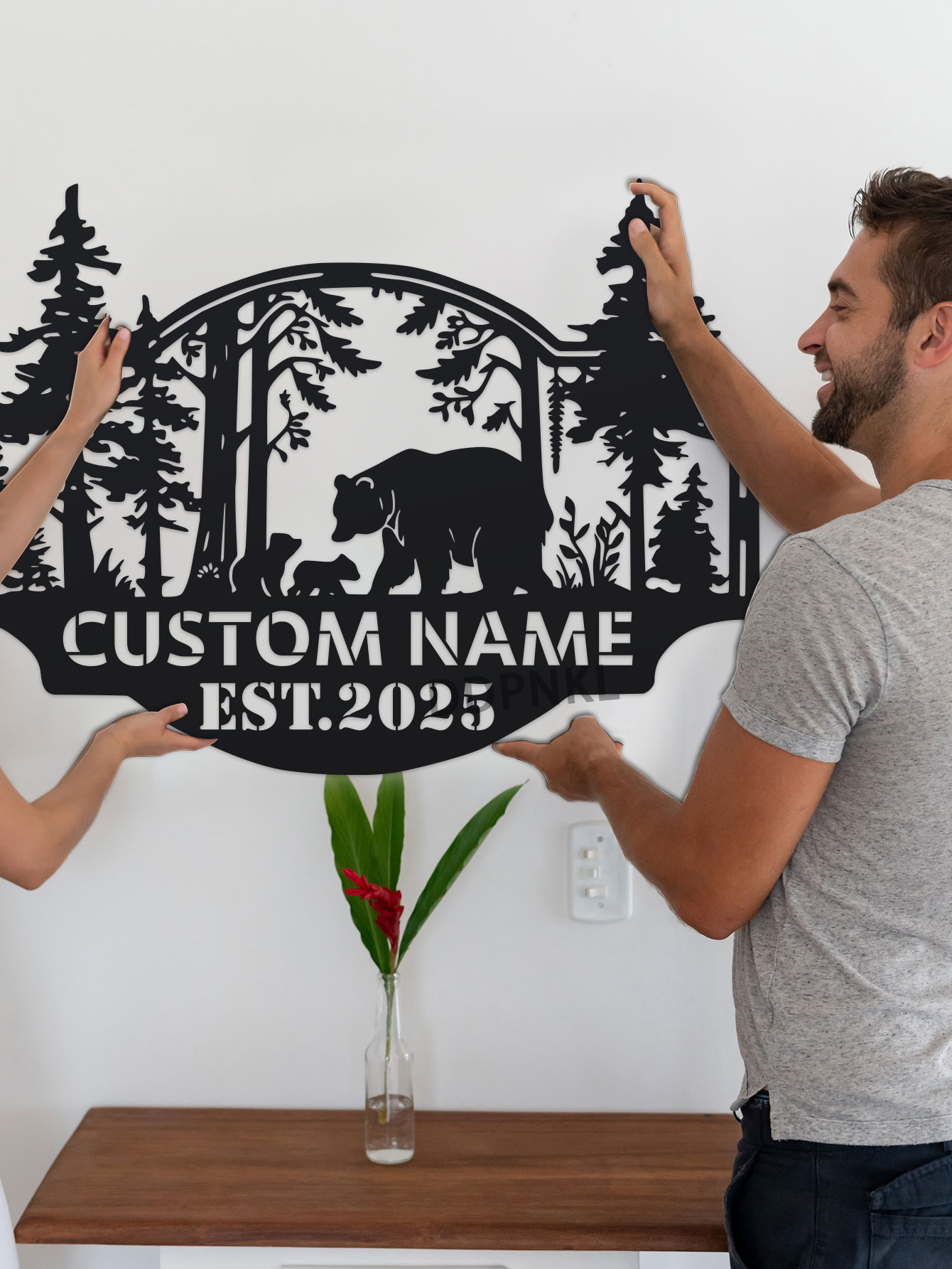 Personalized Bear Cabin Sign,  - Outdoor Hunting Names ulasan dan harga