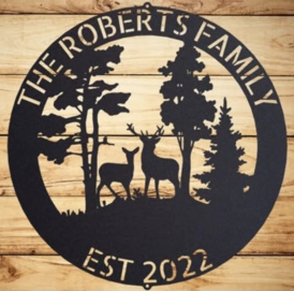 Personalized Deer Metal Cabin  - Outdoor Hunting Names ulasan dan harga