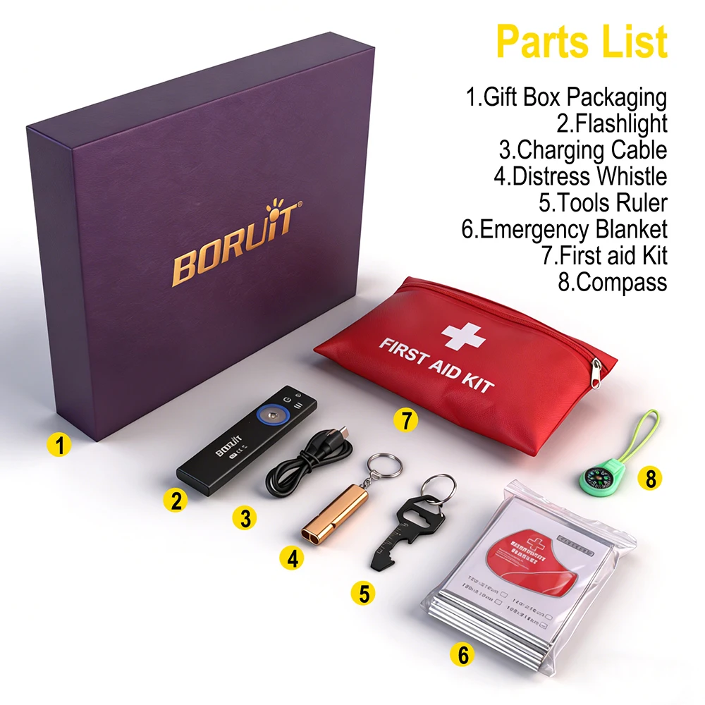 Boruit U8 Outdoor Flashlight I - Outdoor Hunting Blanket ulasan dan harga