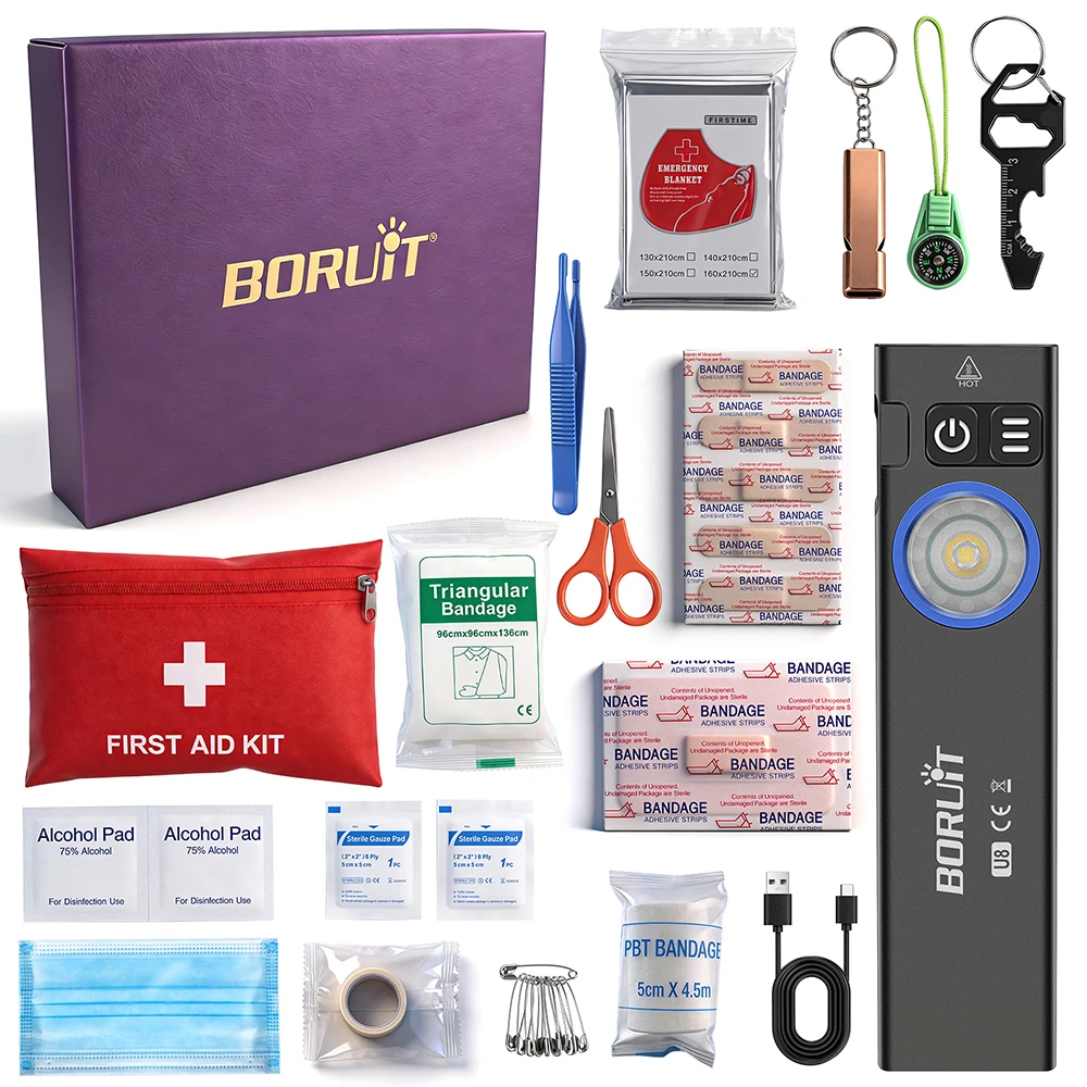 Boruit U8 Outdoor Flashlight I - Outdoor Hunting Blanket ulasan dan harga