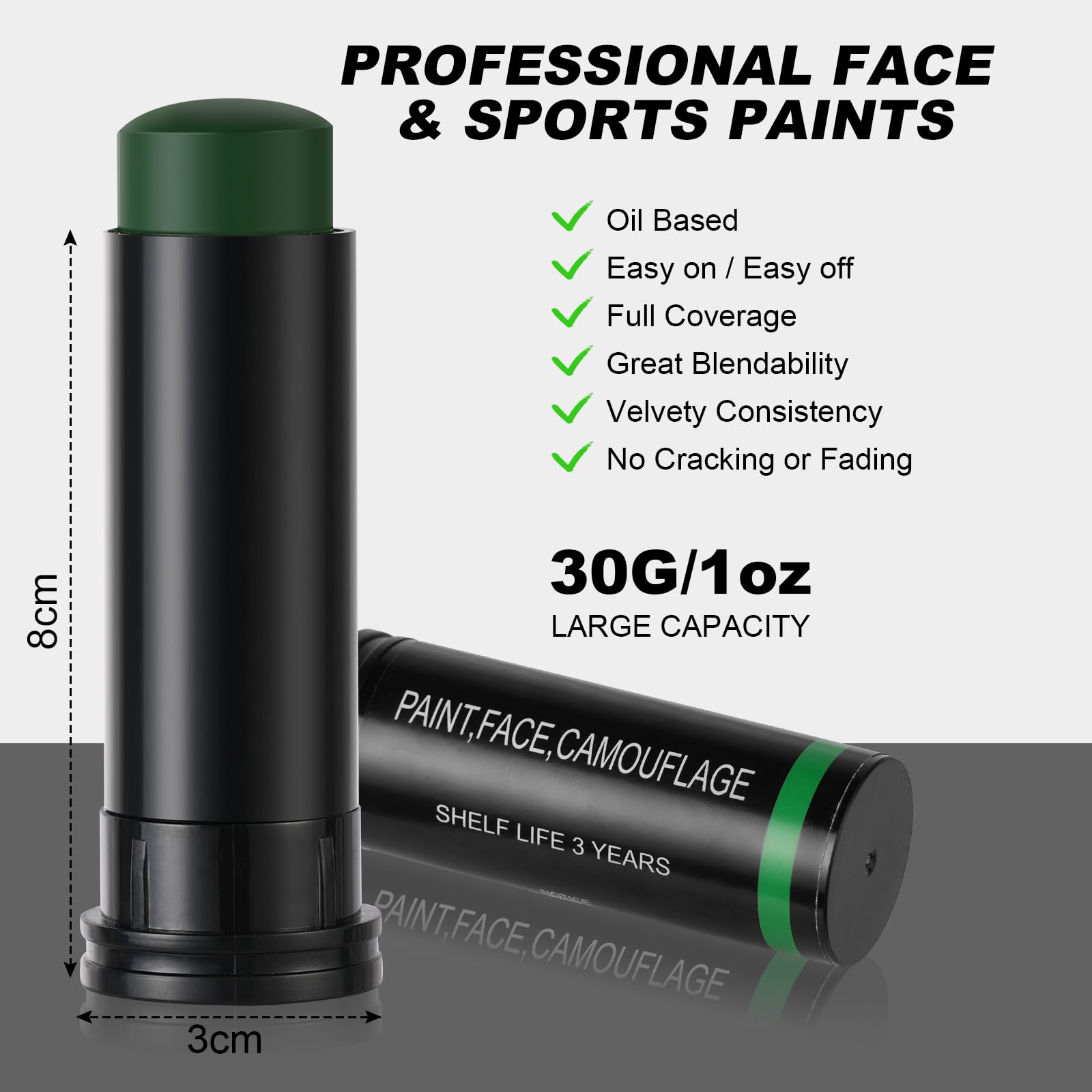 3Pcs Military Woodland Face Pa - Camo Face Paint ulasan dan harga