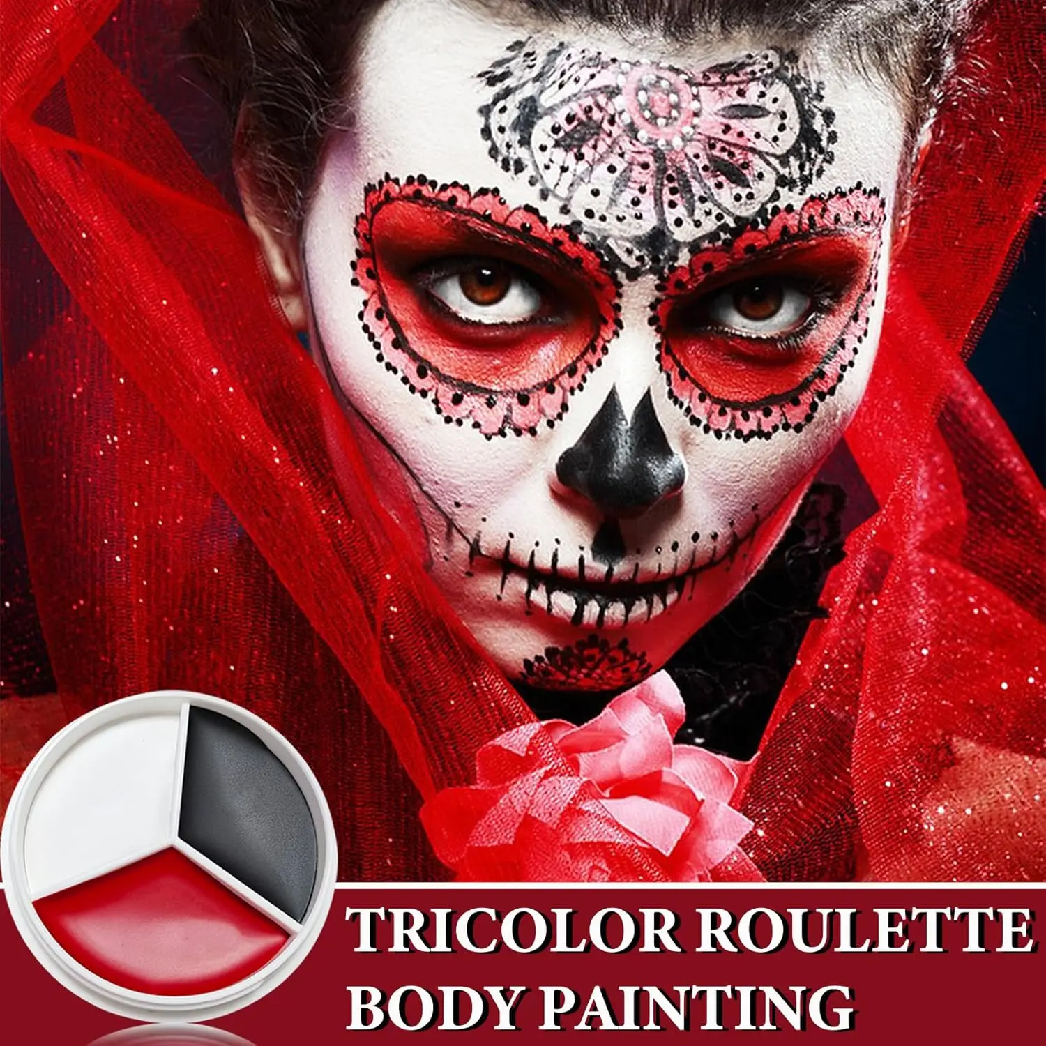 Halloween Makeup Palette Face  - Camo Face Paint ulasan dan harga