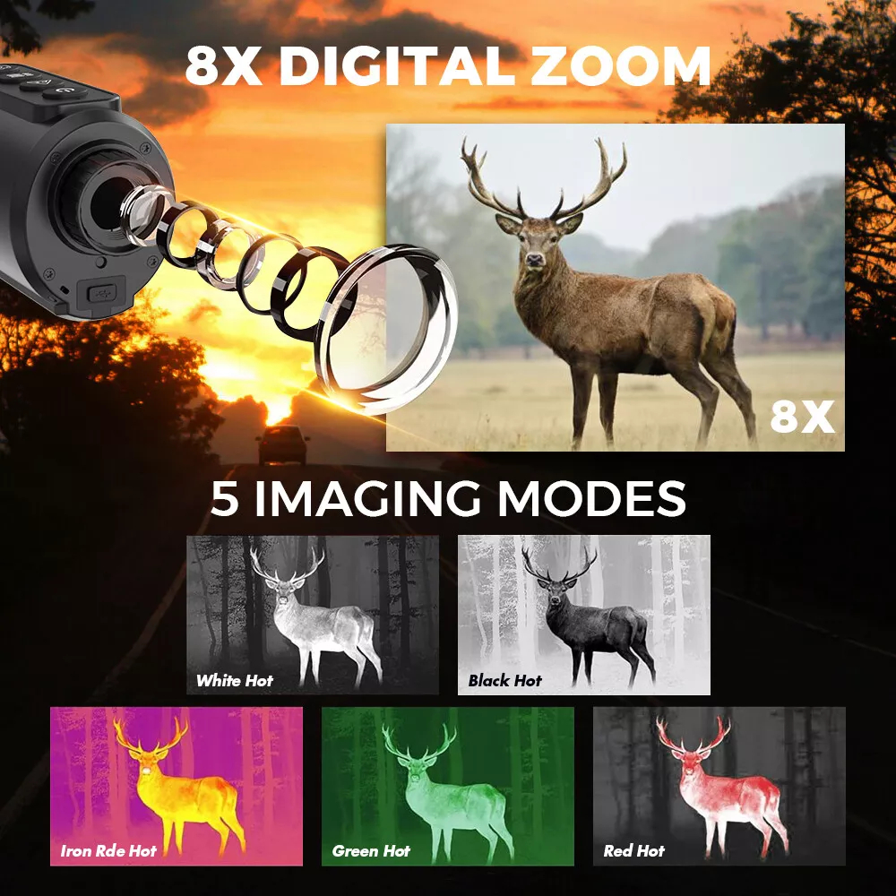 8X Digital Zoom Thermal Imagin - Outdoor Hunting Images ulasan dan harga