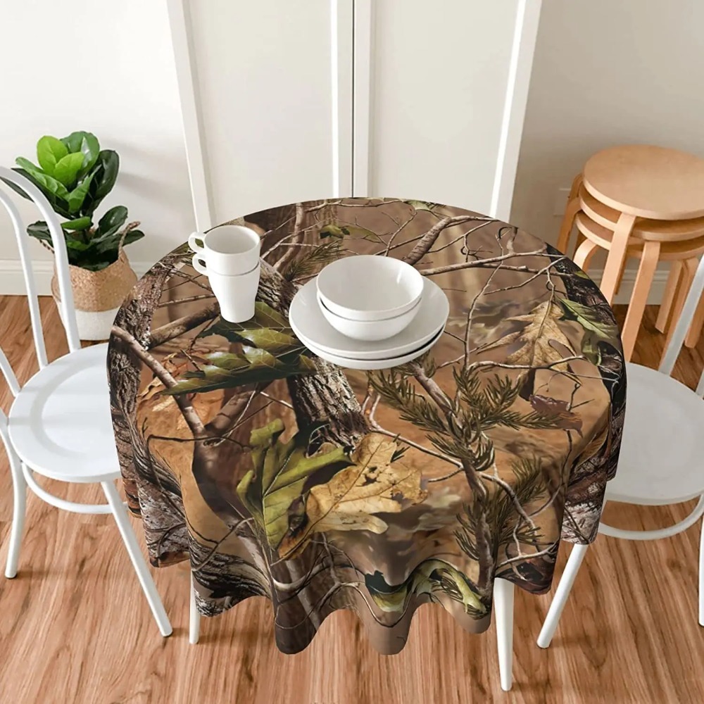 Hunting Camo Round Tablecloth  - Outdoor Hunting Table ulasan dan harga