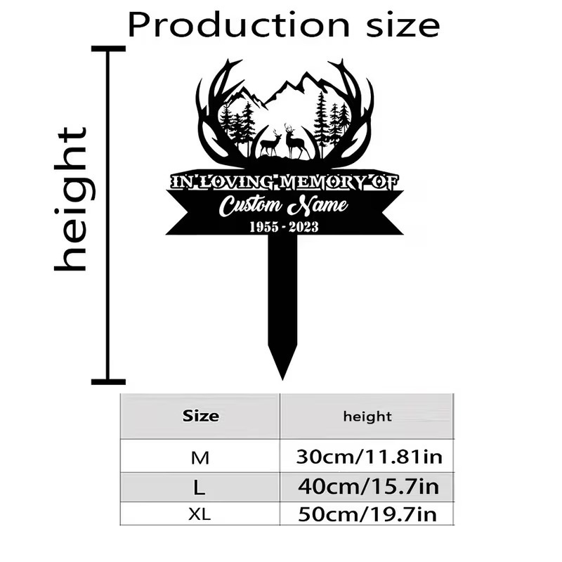 Custom Deer Hunting Memorial S - Outdoor Hunting Names ulasan dan harga