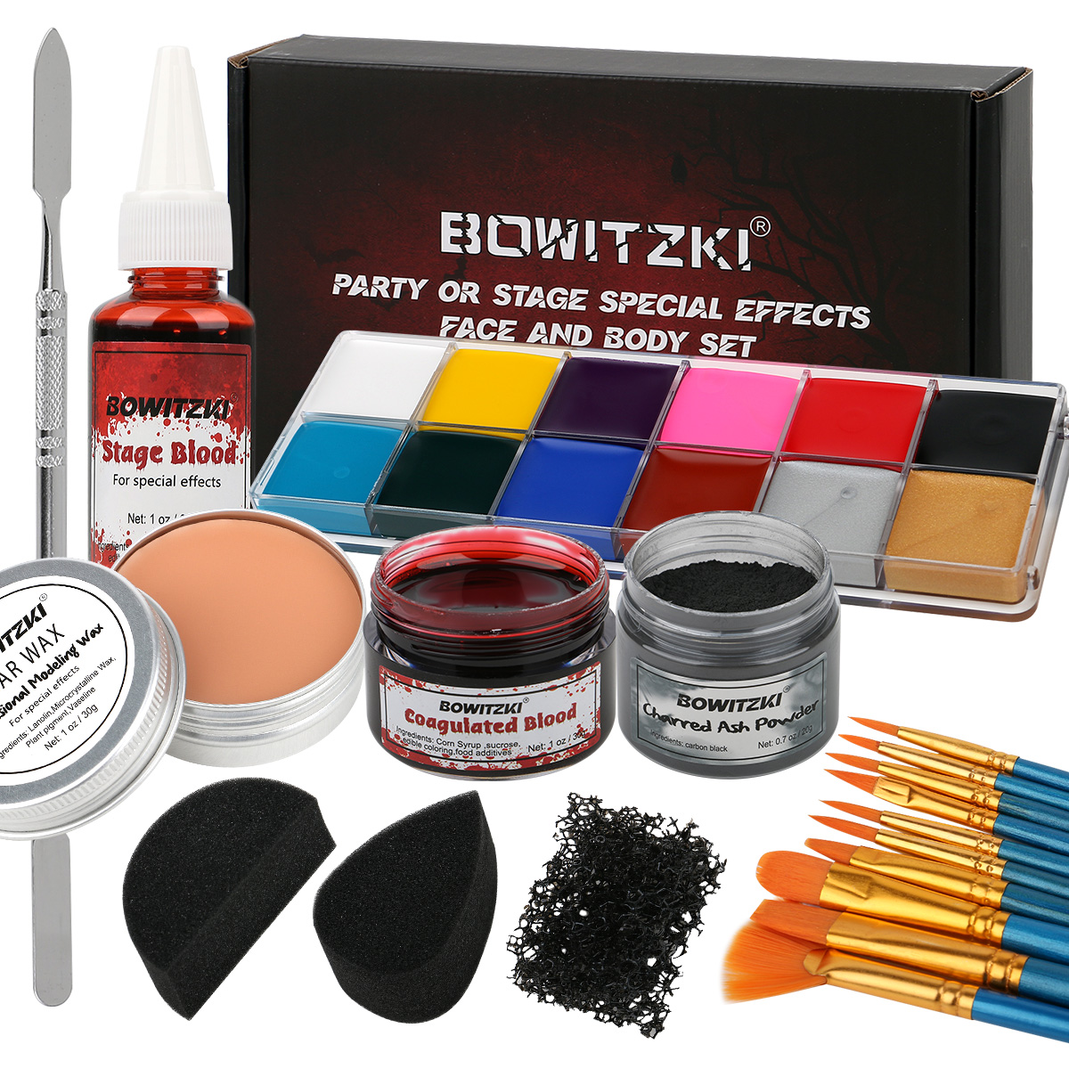 Bowitzki SFX Face Body Paint , - Camo Face Paint ulasan dan harga